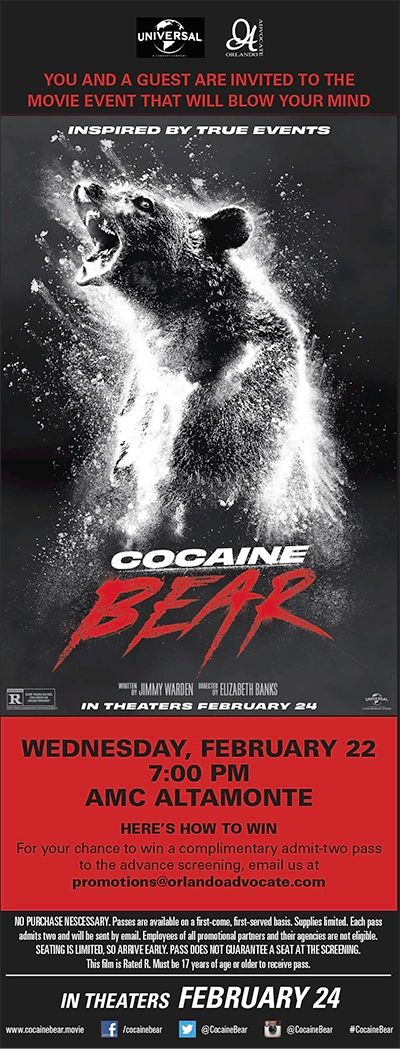 Cocaine Bear promotional ad